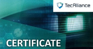 Certificado TecAlliance – TURBORAIL, Srl.