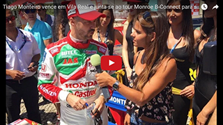 Tiago Monteiro vence em Vila Real e junta-se ao Tour Monroe B-Connect para sessão de autógrafos
